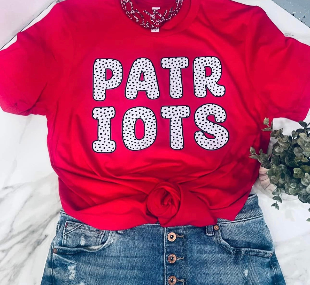 Patriots Polka Dots - Red