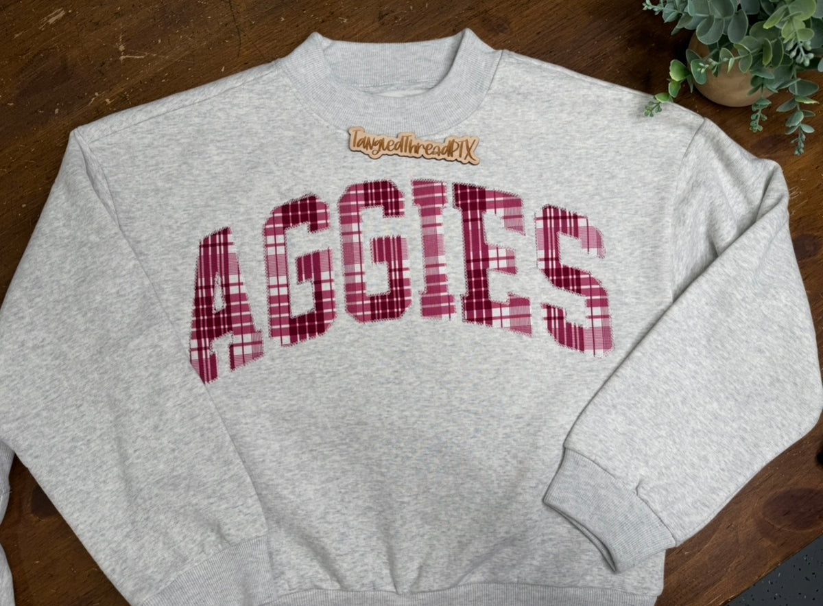 Aggies Embroidered MockNeck