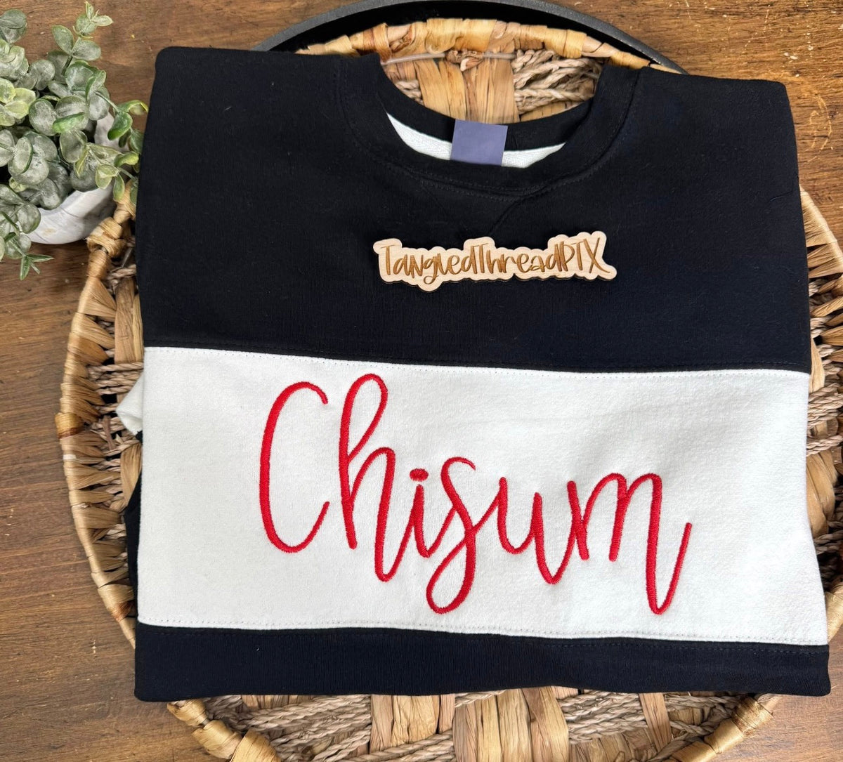 Black Chisum Colorblock - Embroidered