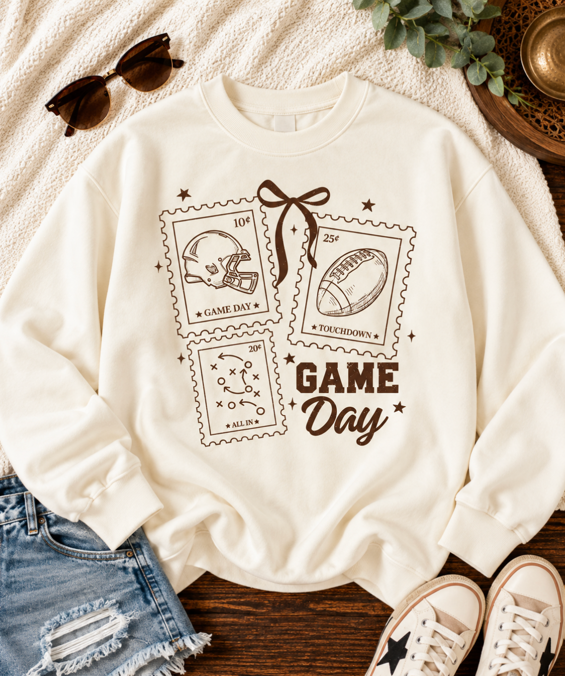 Off White Football Stamps Sweatshirt