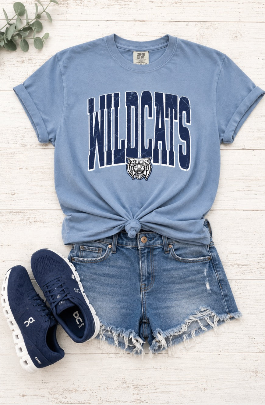 Wildcats Tall Letters with Outline