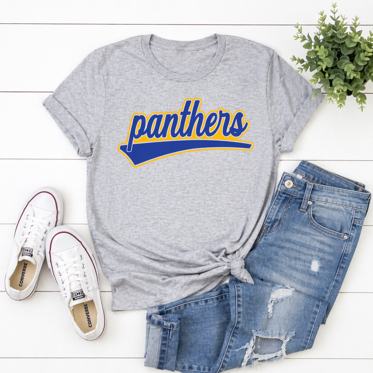 Panthers Swoosh  -Sport Gray