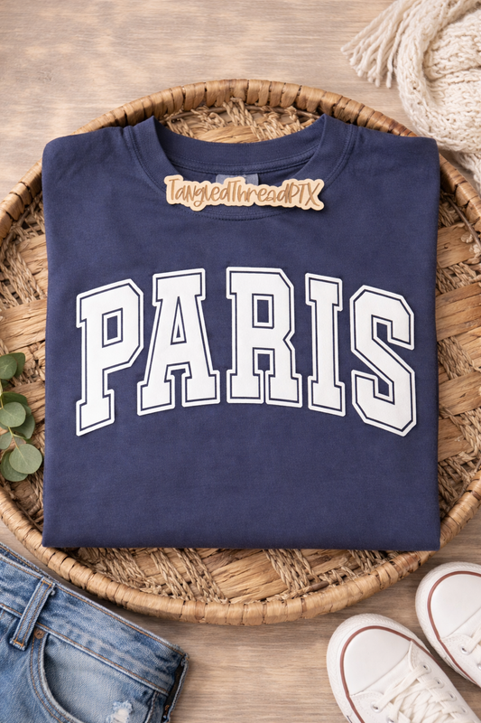 PARIS 3D Puff Tee