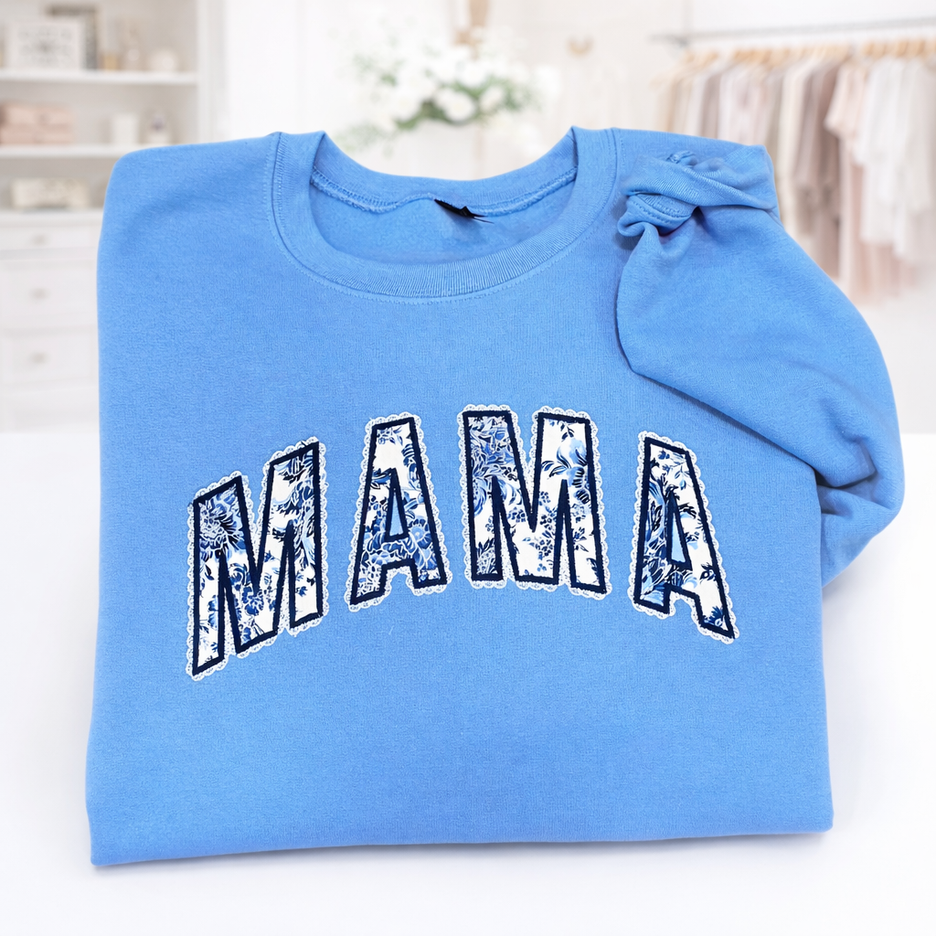 Lacey Mama - Embroidered - Gildan Sweatshirt