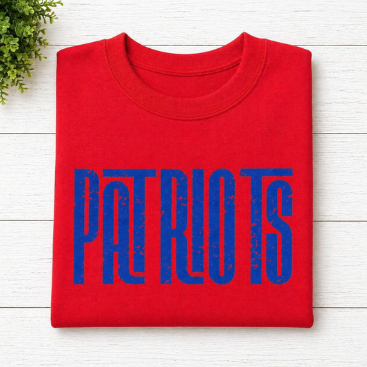 Red Distressed Patriots