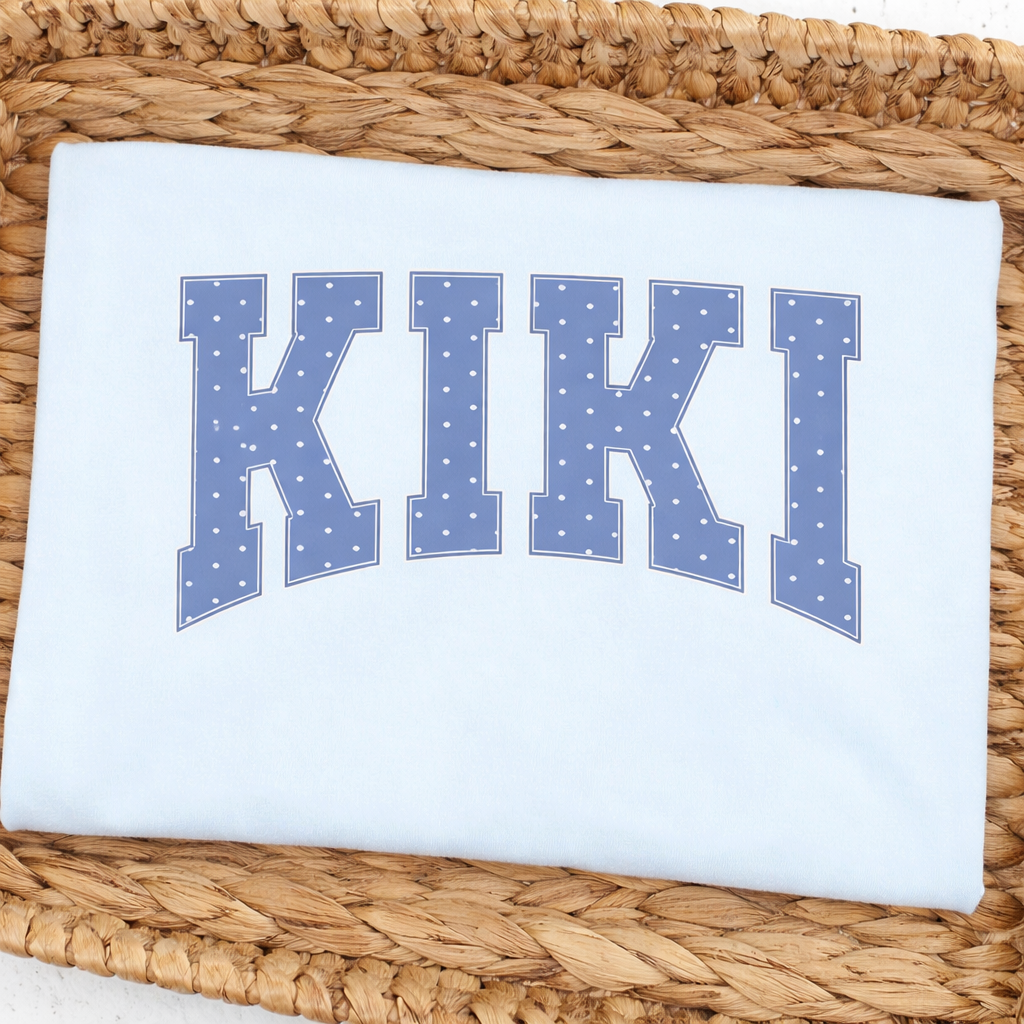 Blue Polka Dots Names! - Butter Comfort Colors - SEVERAL Names