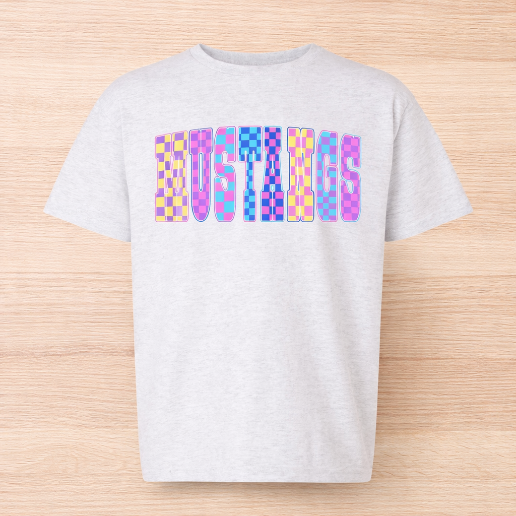 Retro Plaid School Spirit - Ash Gray - Gildan