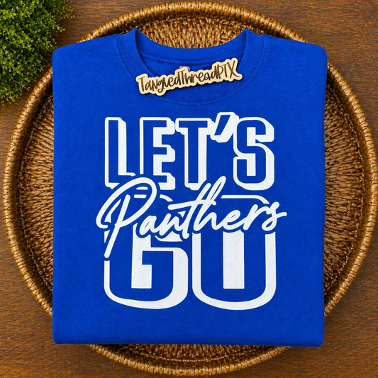 Let's Go Panthers - Royal Blue
