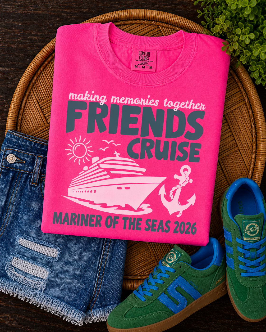 Neon Pink Friend Cruise