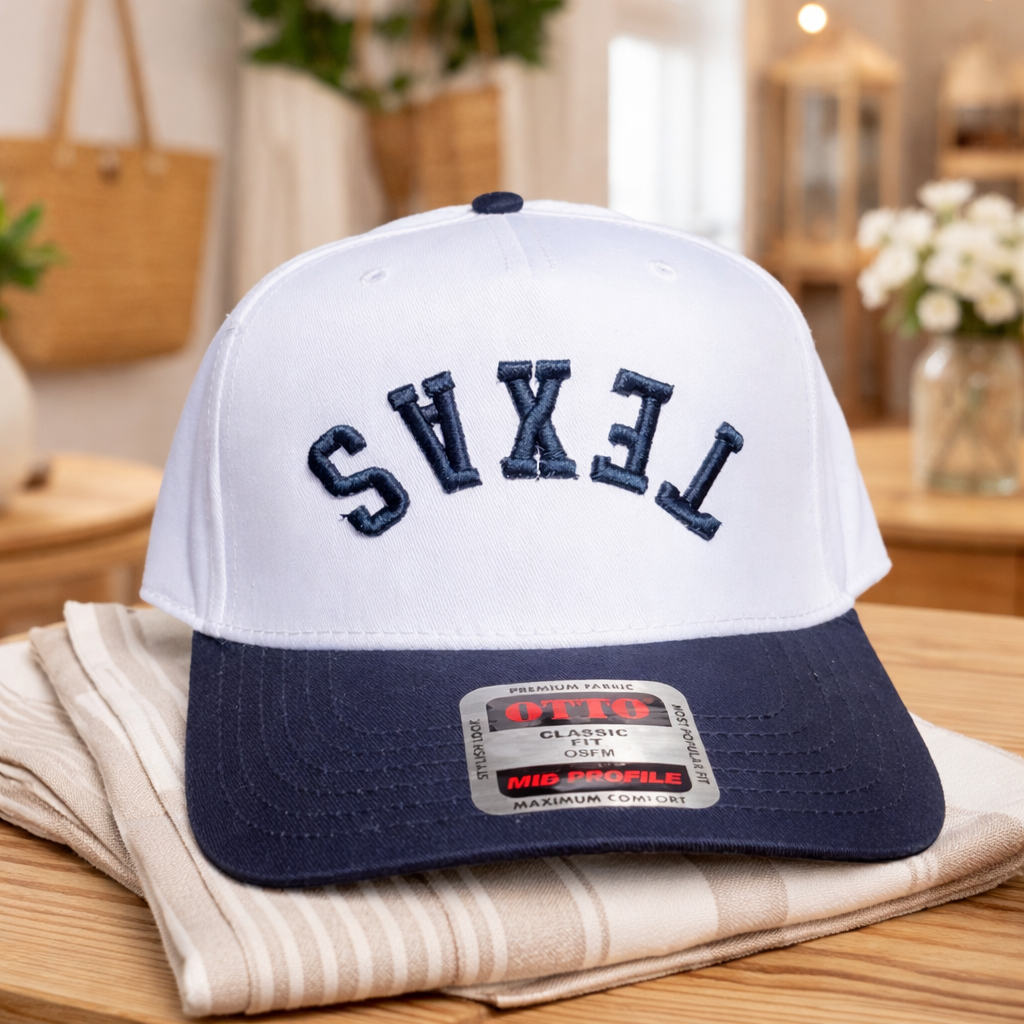 Texas Upside Down Hat - 3D Puff