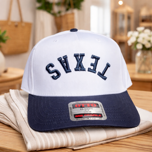 Texas Upside Down Hat - 3D Puff