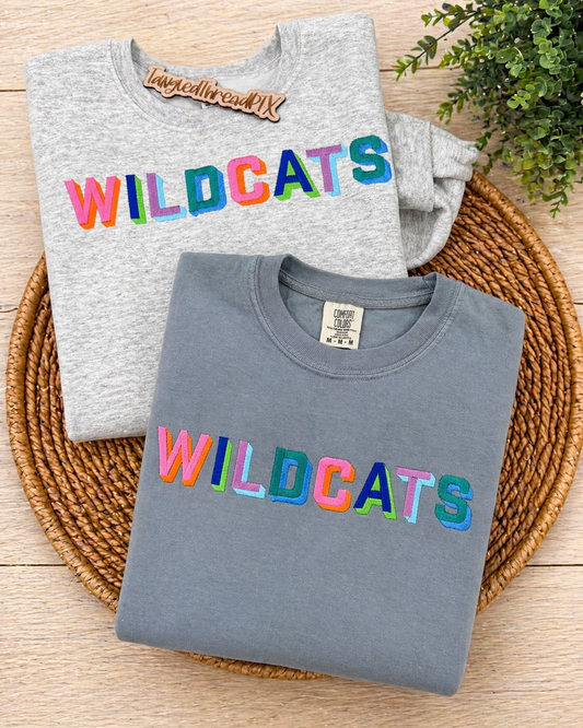 Wildcat Colorblock - Embroidered - Multiple Colors!!