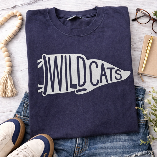 Wildcats Pennant Flag Tee