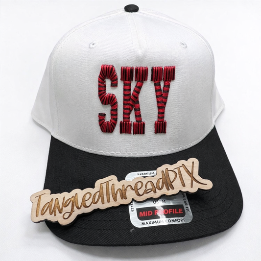 SKY - Embroidered Hat - 3D Puff