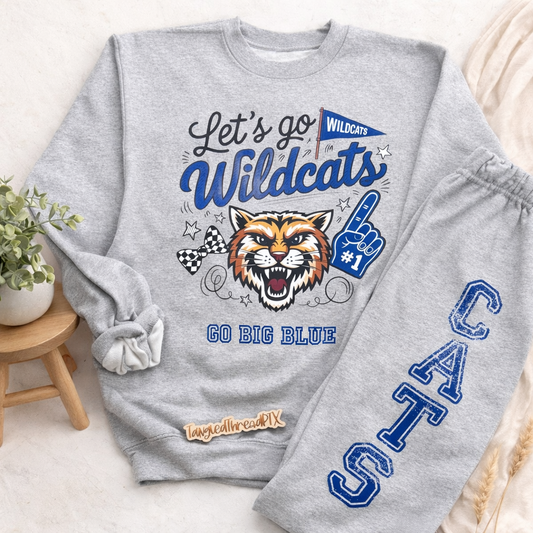 Let's Go Wildcats Sweatshirt and Pants Set