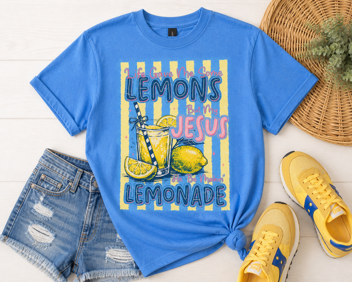 Jesus Be Makin Lemonade - Iris Blue
