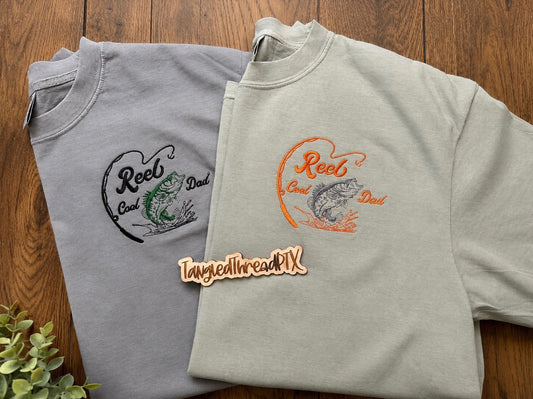 Reel Cool Dad - Embroidered Tee