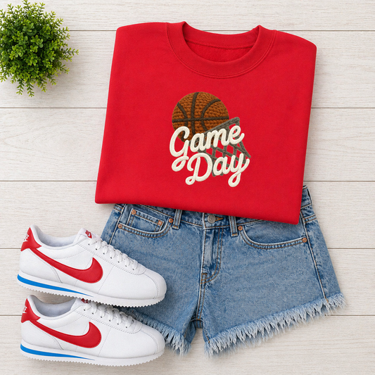 Red Game Day Basketball
