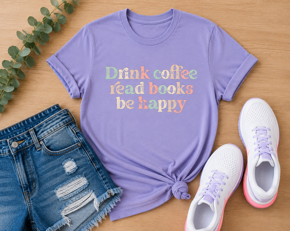 Drink Coffee Read Books - Violet