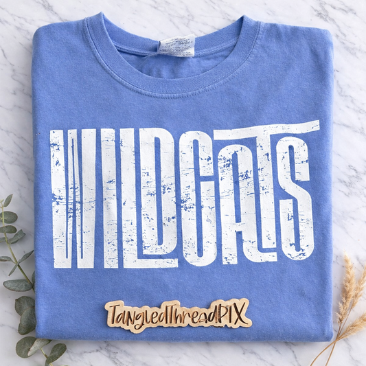Vintage Distressed Wildcat Tee
