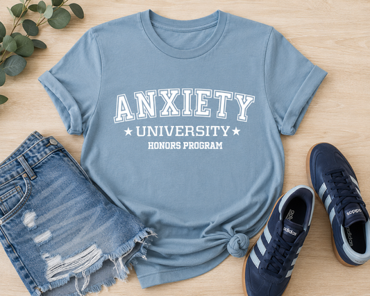 Anxiety University - Washed Denim