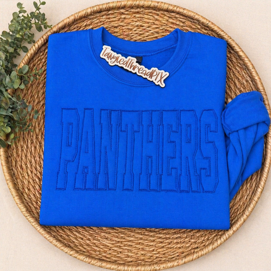 Panthers RAGGY - Royal Blue Gildan - EMBROIDERED