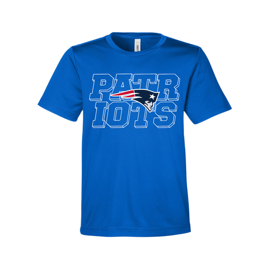 Patriots Outline Performance T-Shirts (Dri-Fit)