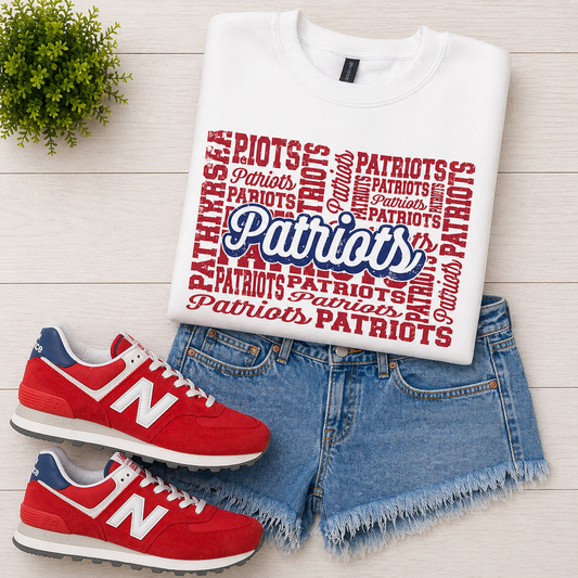 White Patriots on Repeat Dual Colors