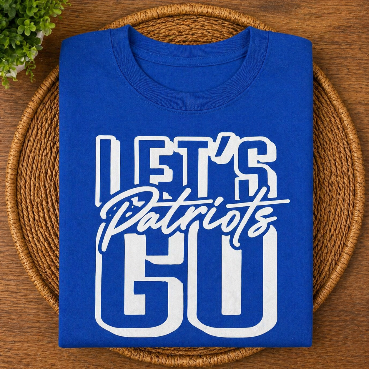 Lets Go Patriots - Royal Blue