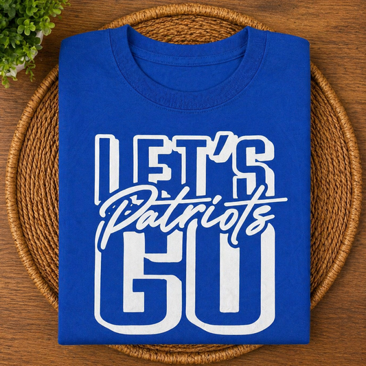 Lets Go Patriots - Royal Blue