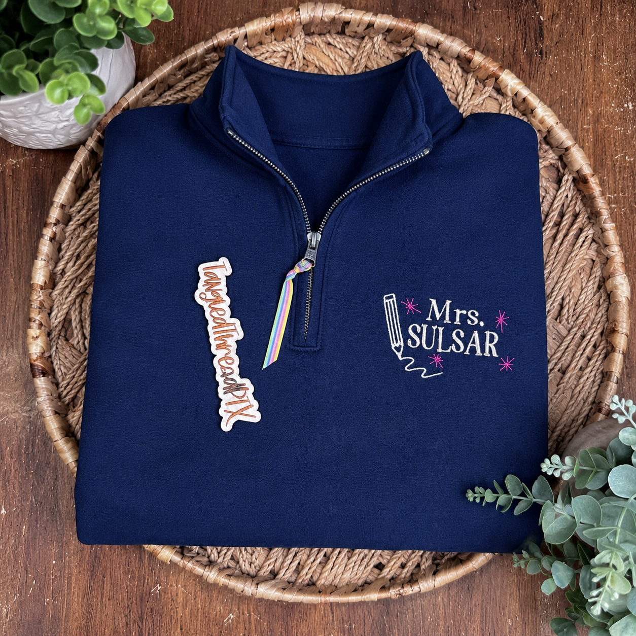 Pencil Starburst Personalize 1/4 Zip