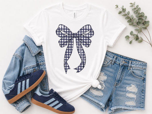 Wildcats Gingham Bow