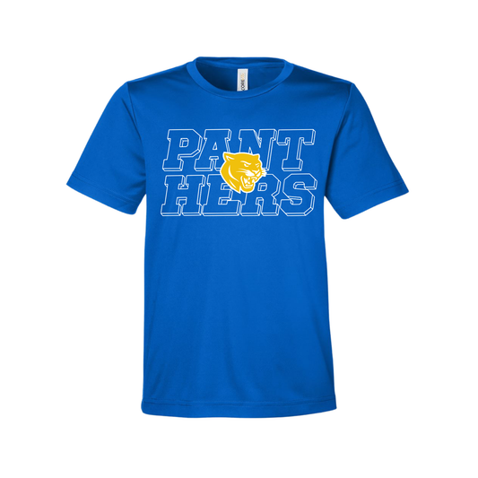 Panthers Outline Performance T-Shirts (Dri-Fit)