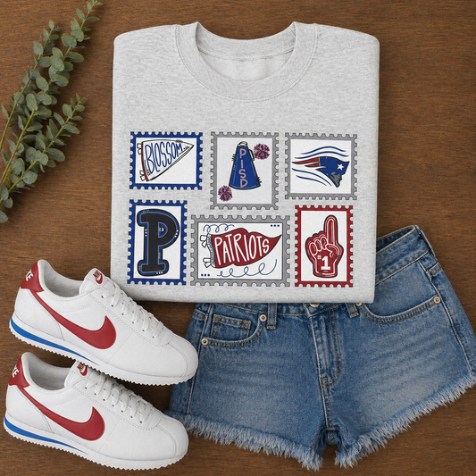 Patriots Stamps - Ash Gray