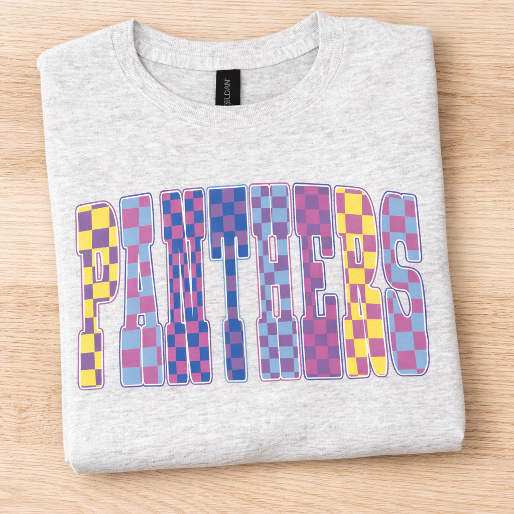 Retro Plaid School Spirit - Ash Gray - Gildan