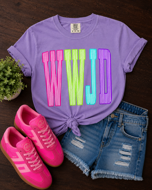 WWJD Striped - Violet