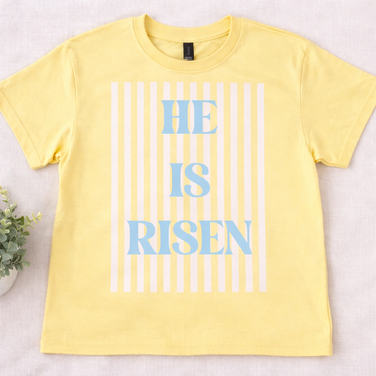 He is Risen - Gildan Yellow