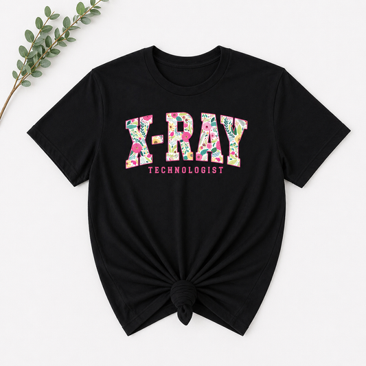 Floral X-Ray Tee - 3 Color Options!!