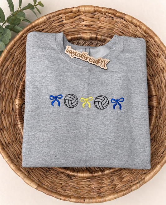 NL Volleyball & Bows - Sport Gray Gildan