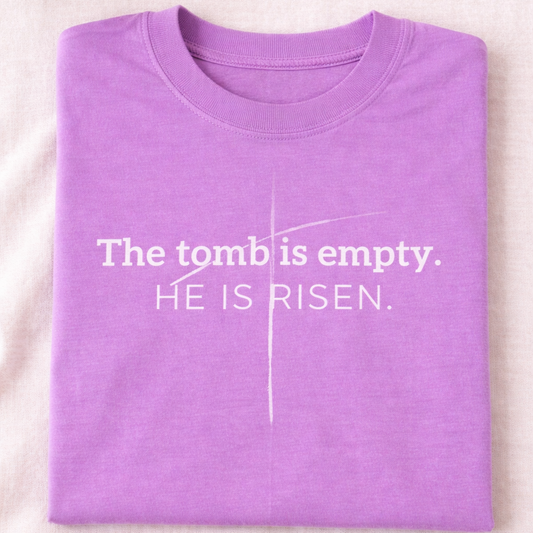The Tomb is Empty - Comfort Colors Neon Violet