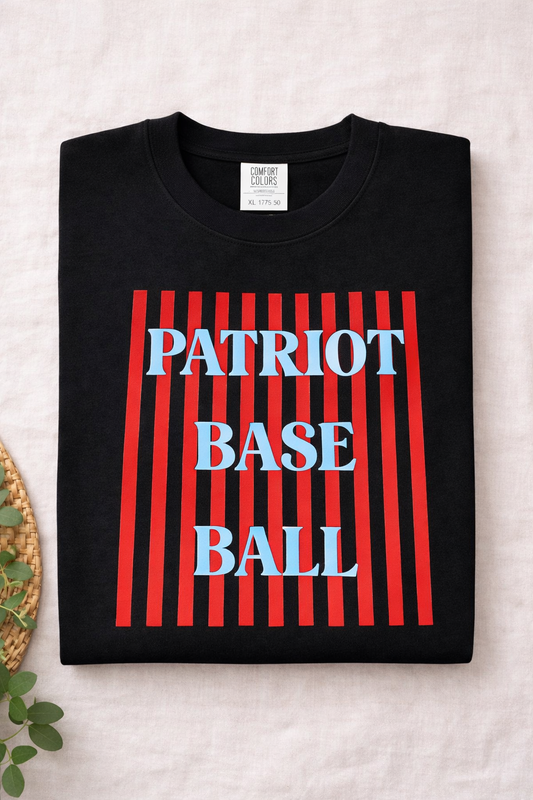Patriot Baseball - Stripes - Comfort Colors