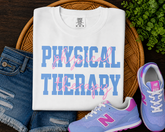 White Physical Therapy Script Overlay