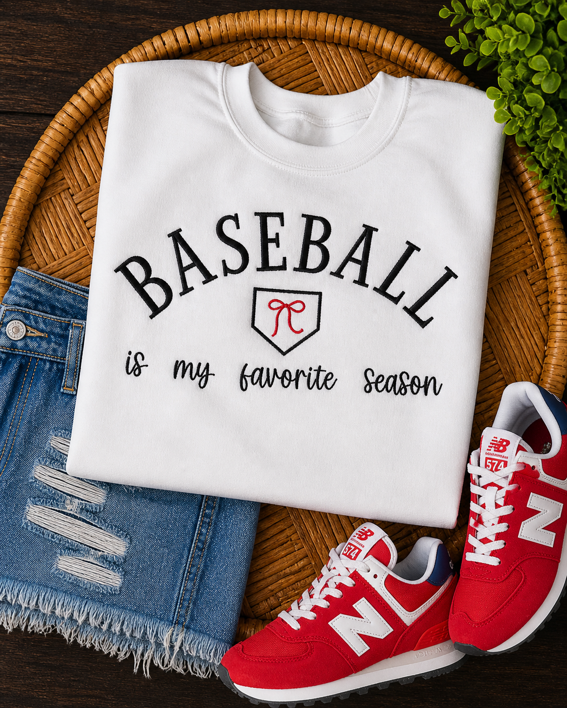 Baseball Is My Favorite Season - Embroidered