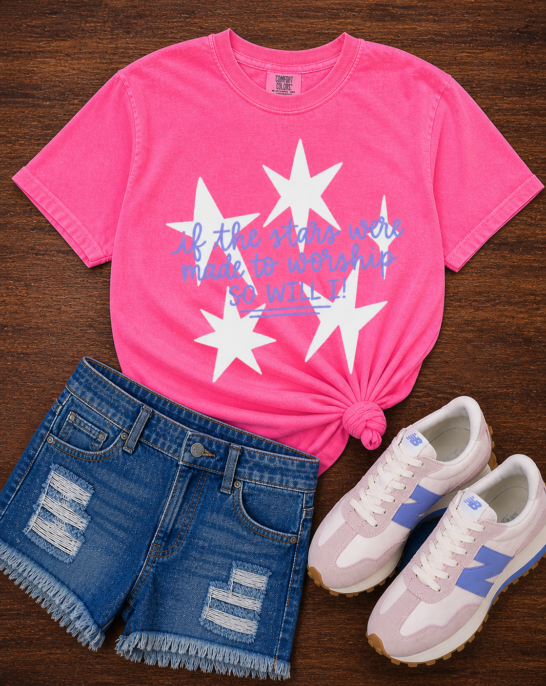 Neon Pink If The Stars Were Made to Worship