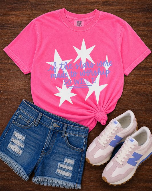Neon Pink If The Stars Were Made to Worship