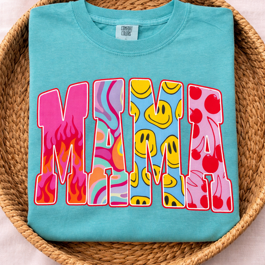 Retro Mama - Island Green Comfort Colors