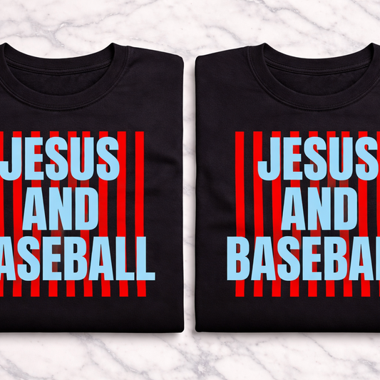 Jesus & Baseball - Black Comfort Colors