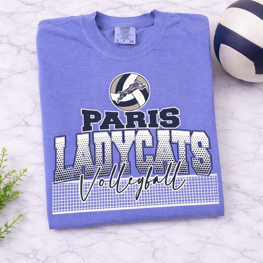 Paris Ladycats Volleyball Graphic Tee