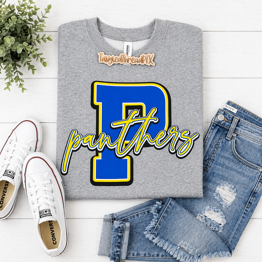 Oversize P Panthers - Sport Gray Sweatshirt