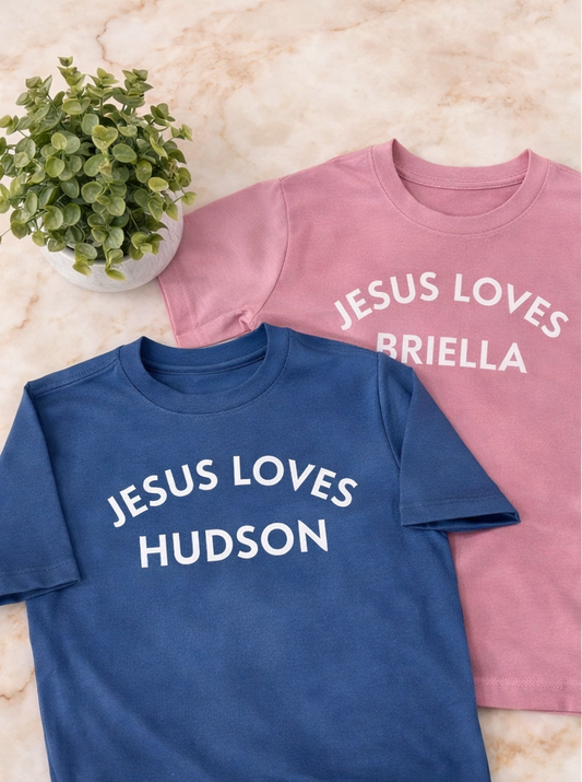 Jesus Loves *Personalized* - Rabbit Skins